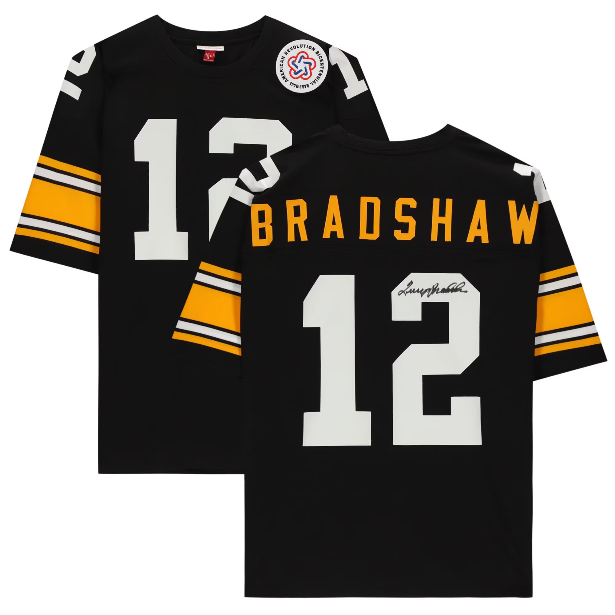 Terry Bradshaw Pittsburgh Steelers Autographed Black Authentic Jersey
