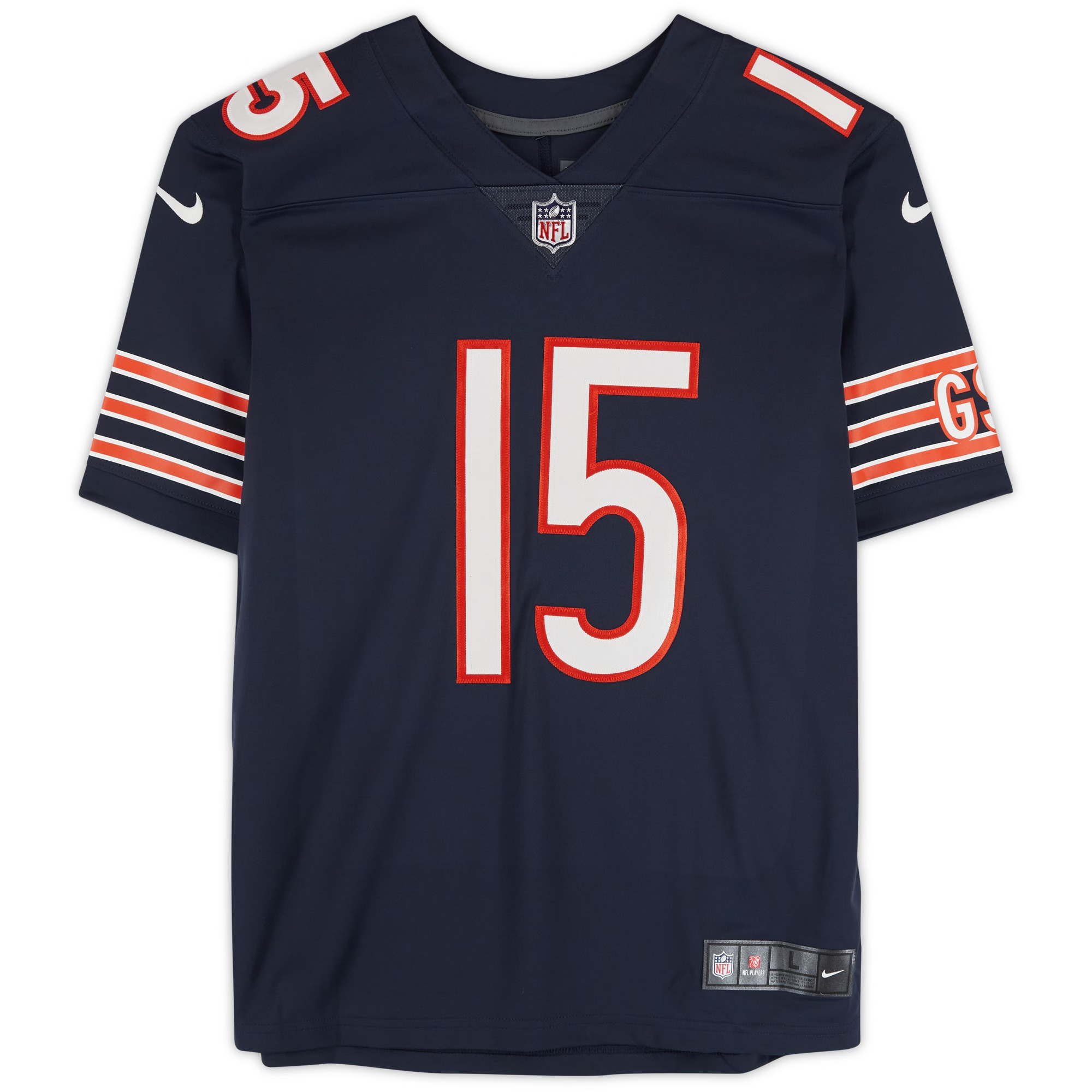 Rome Odunze Chicago Bears Autographed Nike Navy Jersey