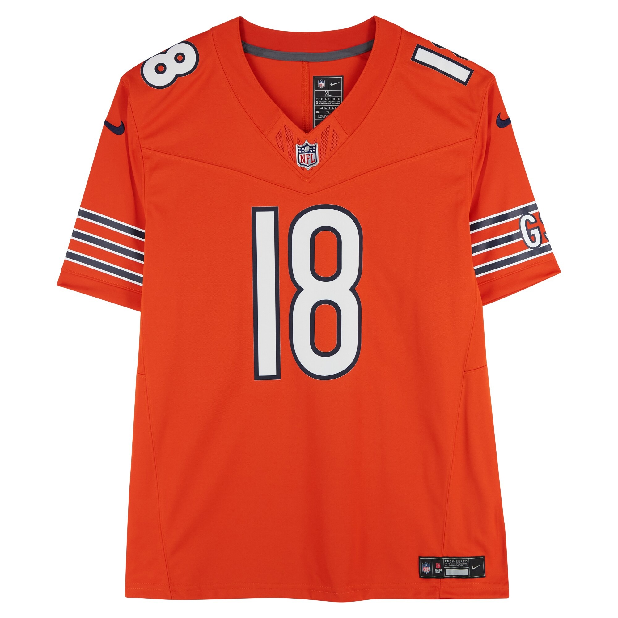 Caleb Williams Chicago Bears Autographed Orange Nike Jersey