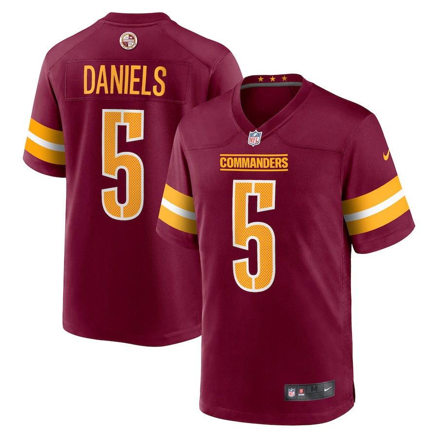 Jayden Daniels Washington Commanders Nike Player Game Jersey – Burgundy