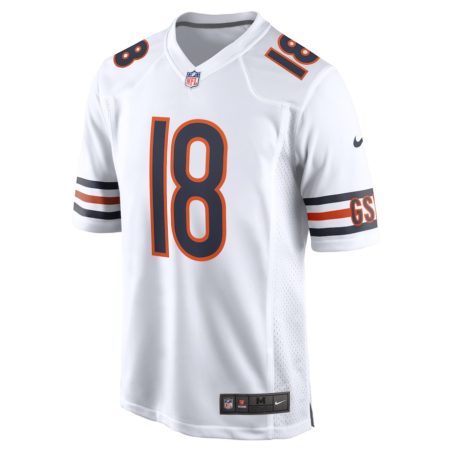 Chicago Bears Caleb Williams Nike White 2024 NFL Draft First Round Pick Player Game Jersey