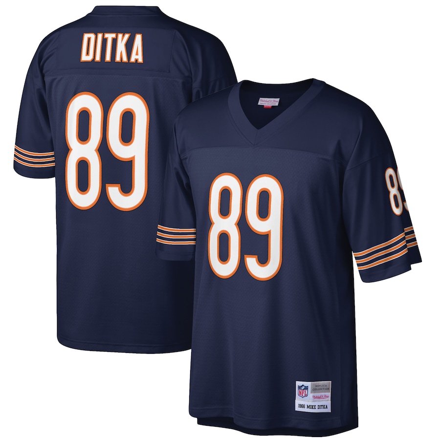 Chicago Bears Mike Ditka Mitchell & Ness Navy Retired Player Legacy Replica Jersey