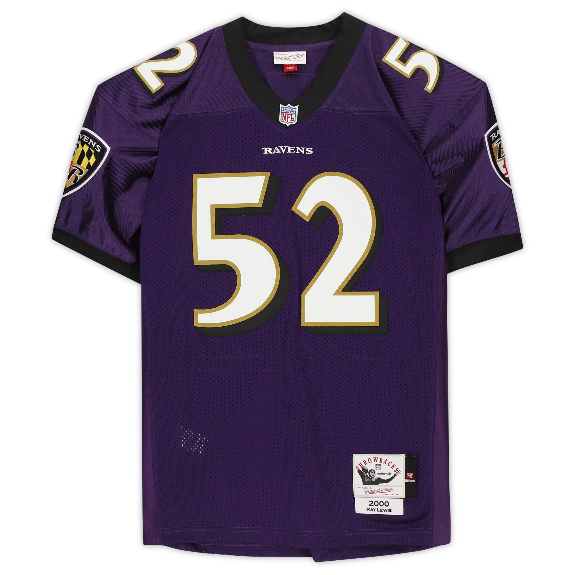 Ray Lewis Baltimore Ravens Autographed Purple Authentic Jersey