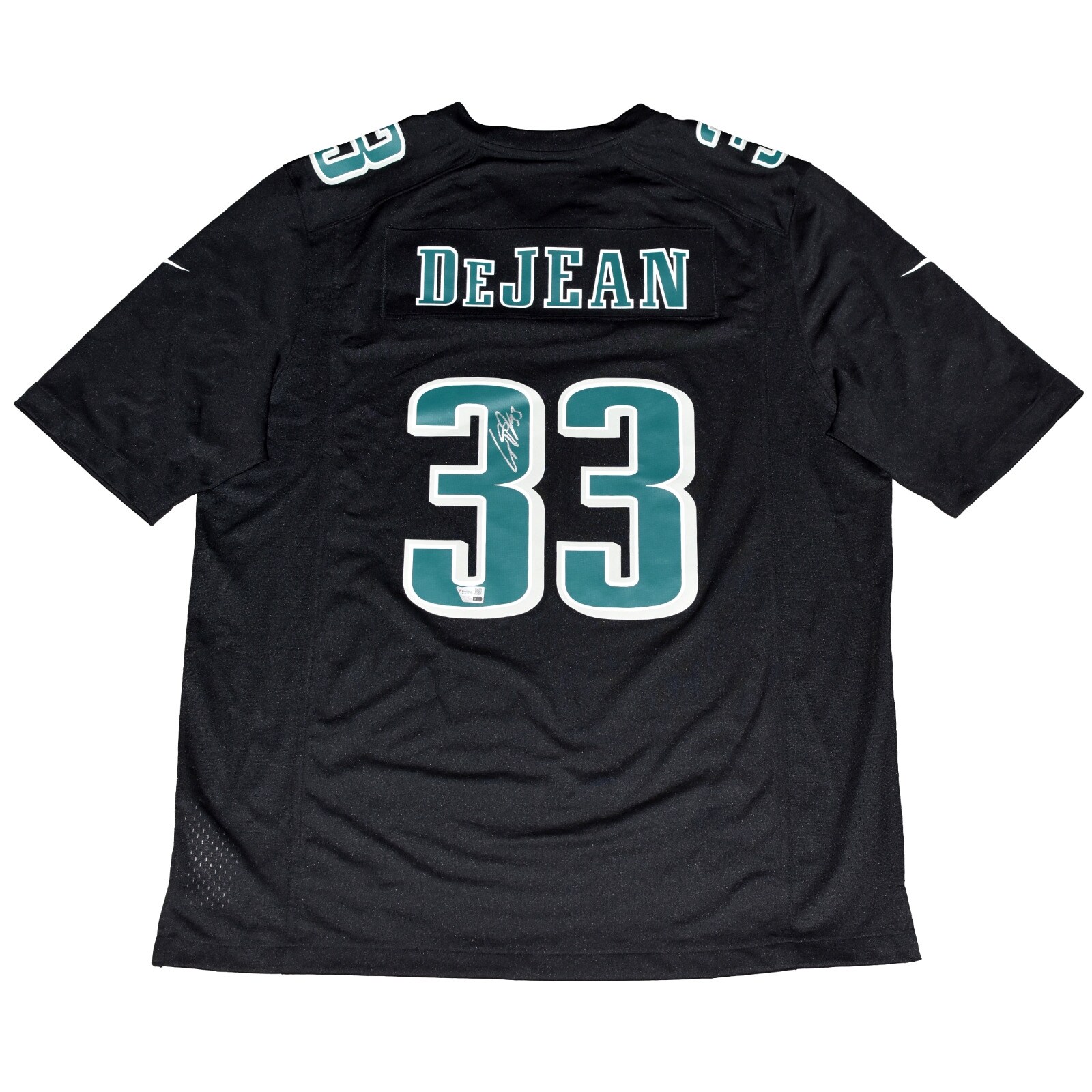 Cooper Dejean Signed Philadelphia Eagles #33 Black Nike Super Bowl Lix Jersey