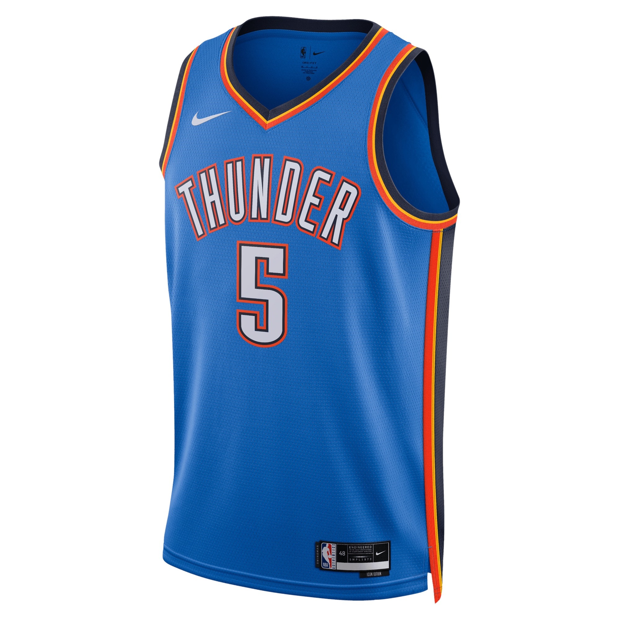Oklahoma City Thunder Nike Icon Edition Swingman Jersey – Blue