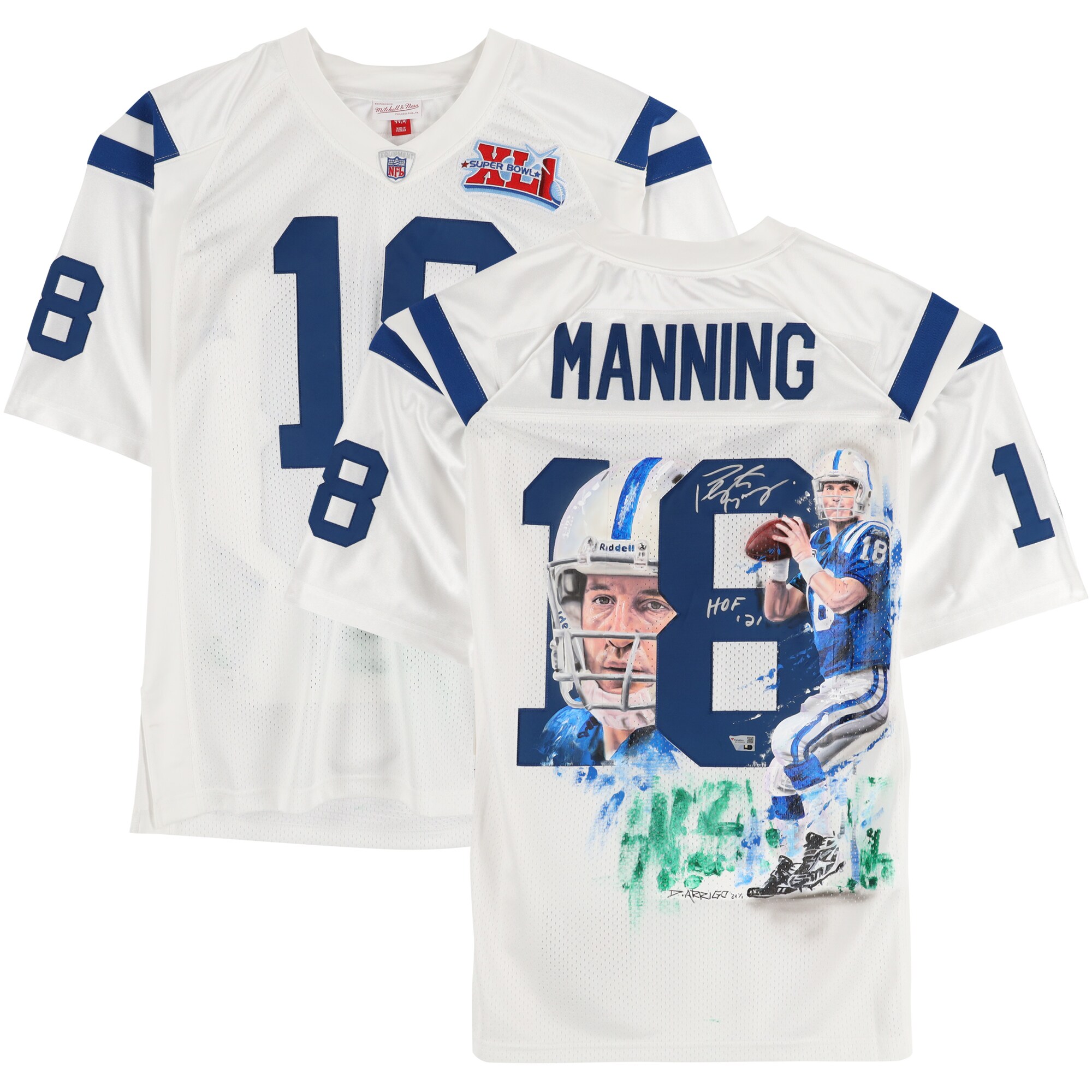 Peyton Manning Indianapolis Colts Autographed White Jersey