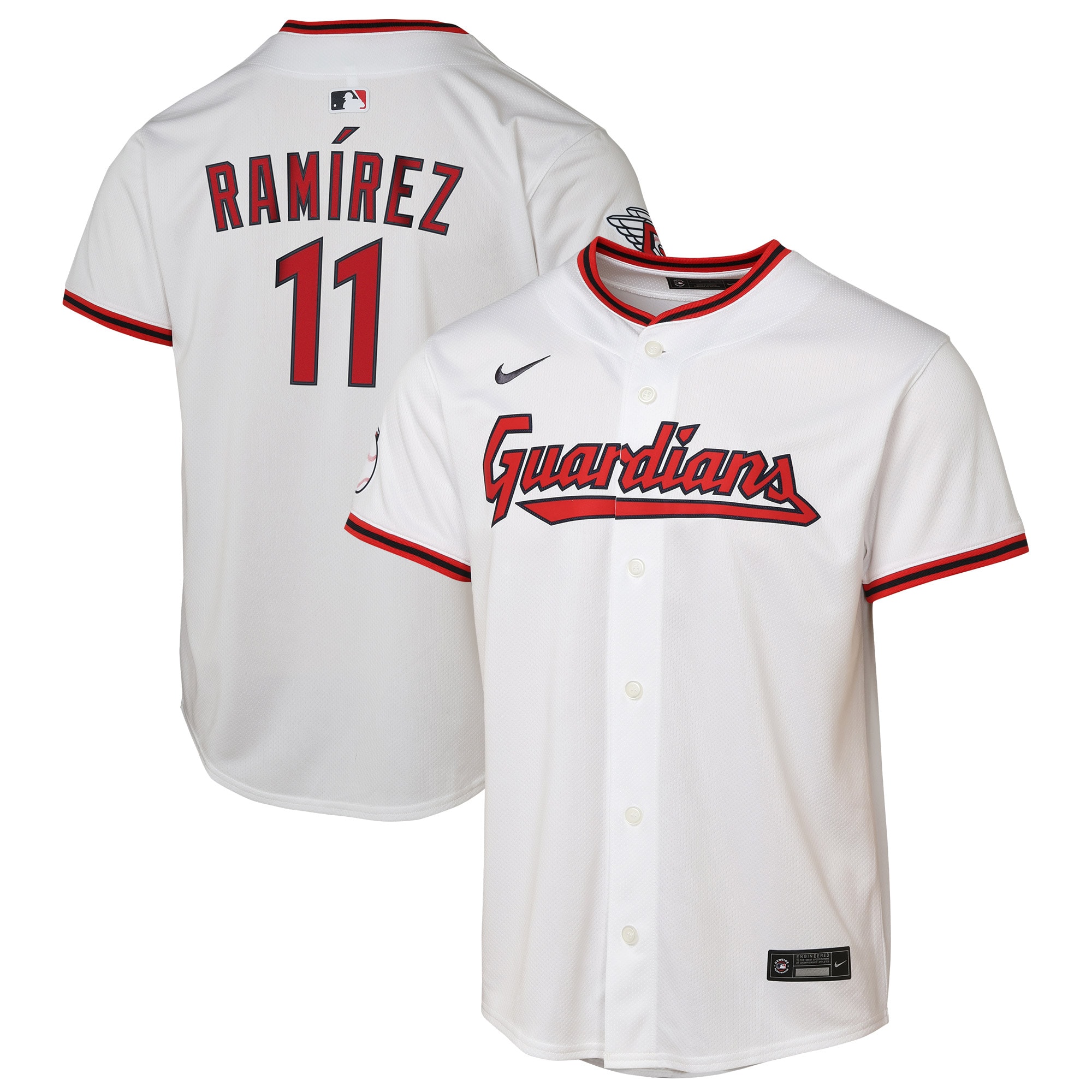 Jose Ramirez Cleveland Guardians Nike Youth Home Limited Player Jersey – White