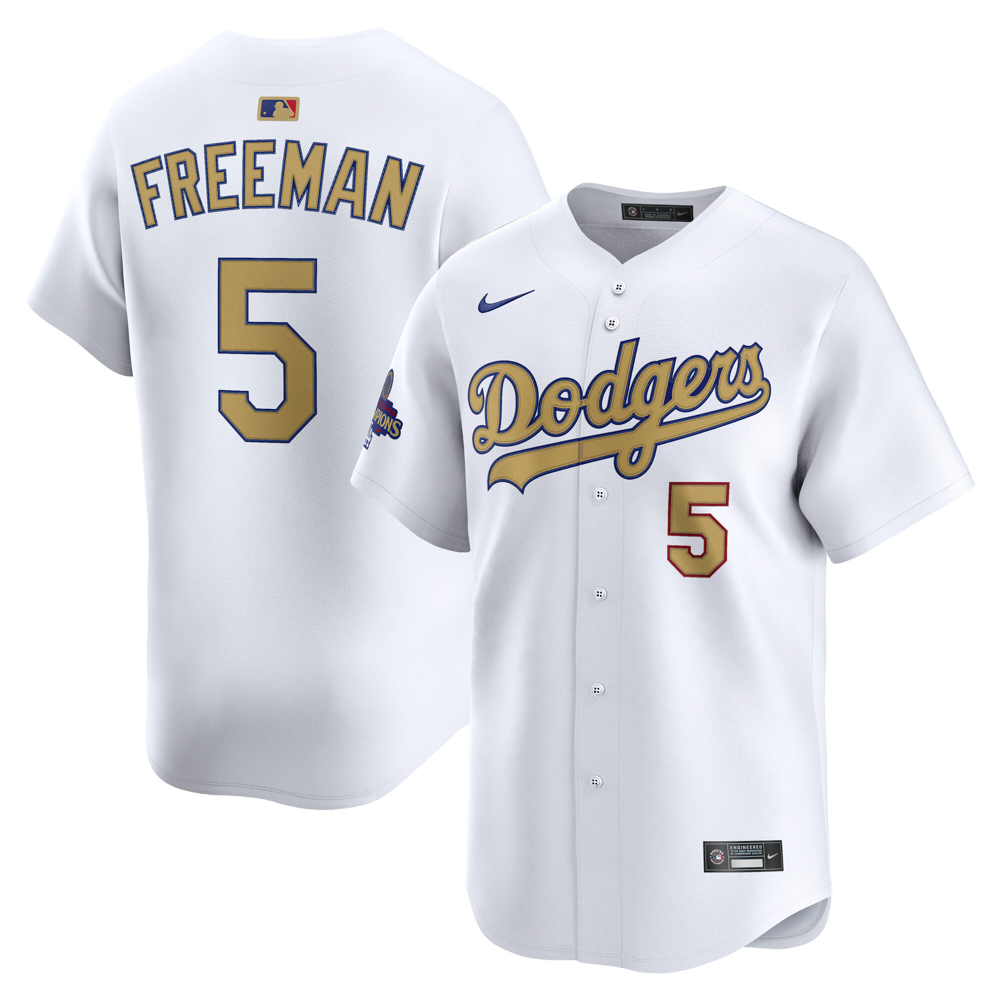 Freddie Freeman Los Angeles Dodgers Nike 2025 Gold Collection Limited Jersey