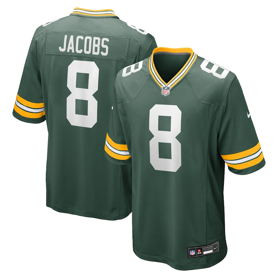 NFL Josh Jacobs Green Bay Packers Nike Team Game Jersey Football