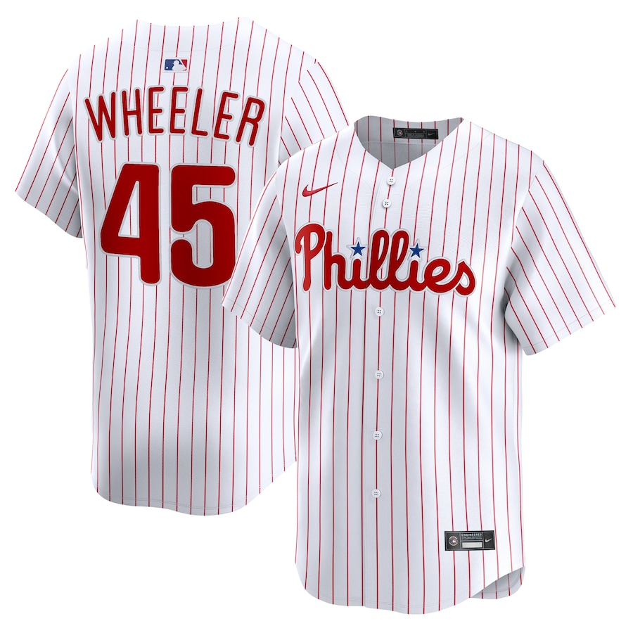Men’s Philadelphia Phillies Zack Wheeler Nike White Home Limited Player Jersey