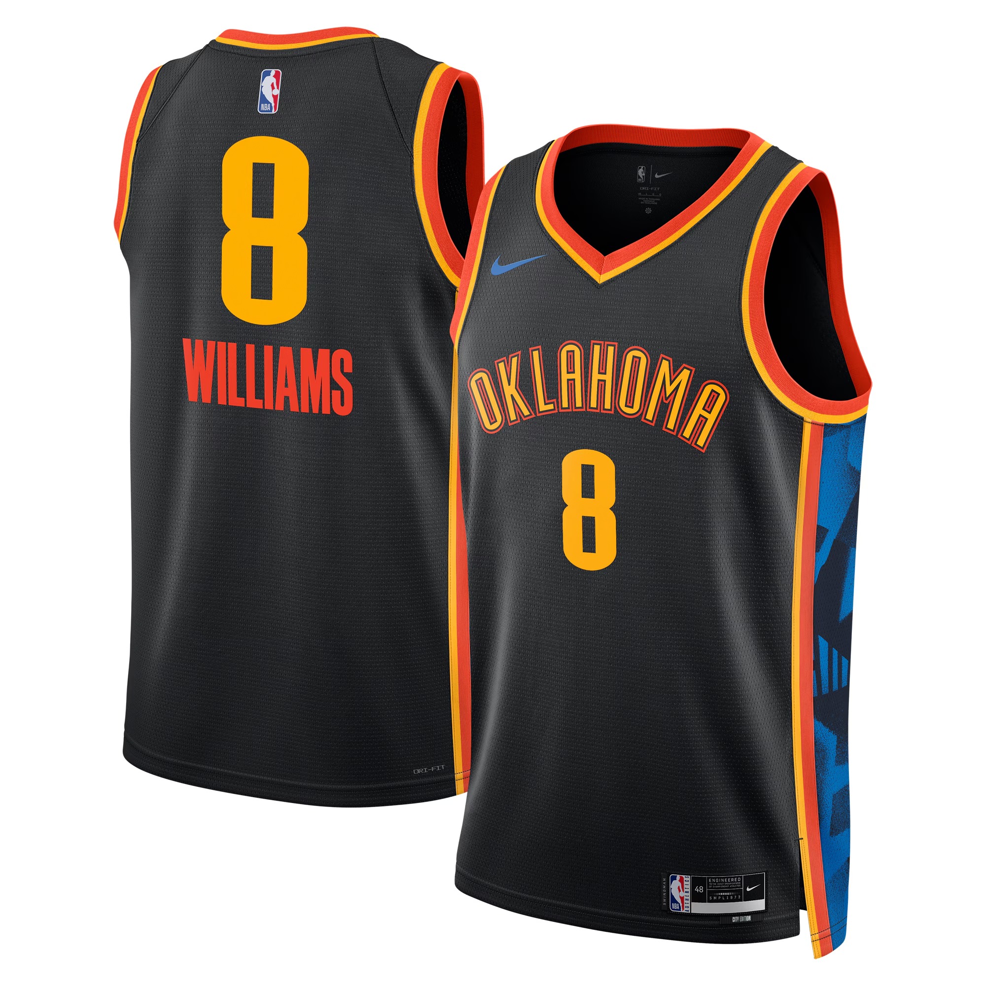 Oklahoma City Thunder Nike City Edition Swingman Jersey 2024 – Black