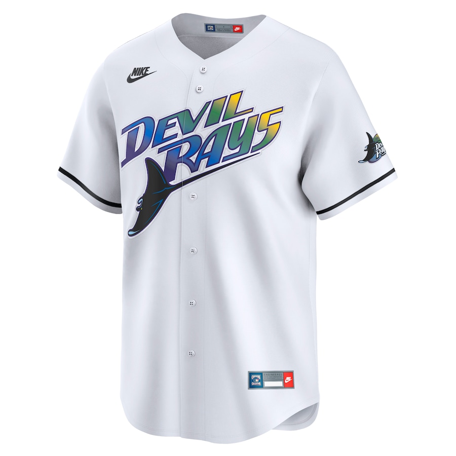 Fred McGriff Tampa Bay Rays Nike Throwback Cooperstown Limited Jersey – White
