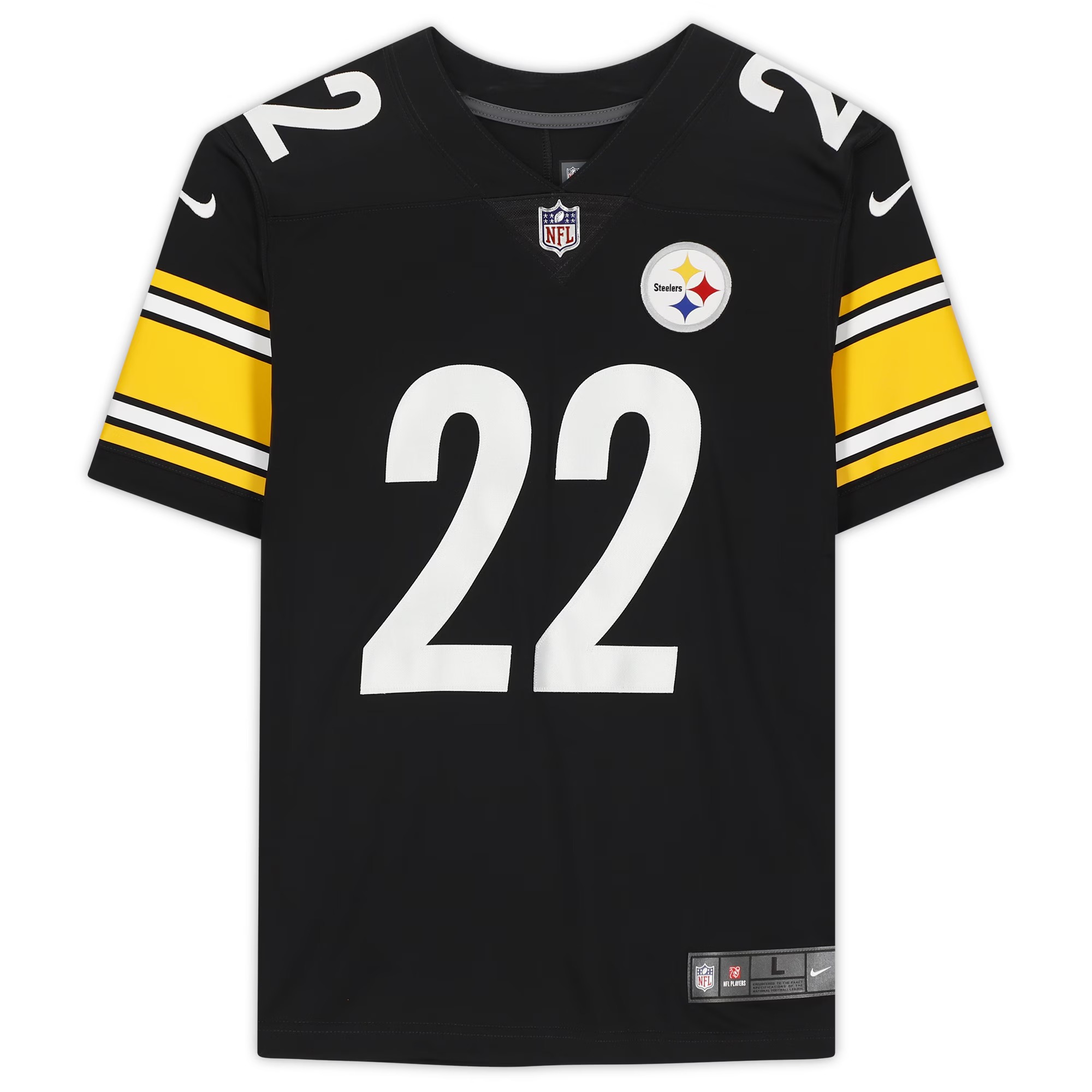 Najee Harris Black Pittsburgh Steelers Autographed Nike Jersey
