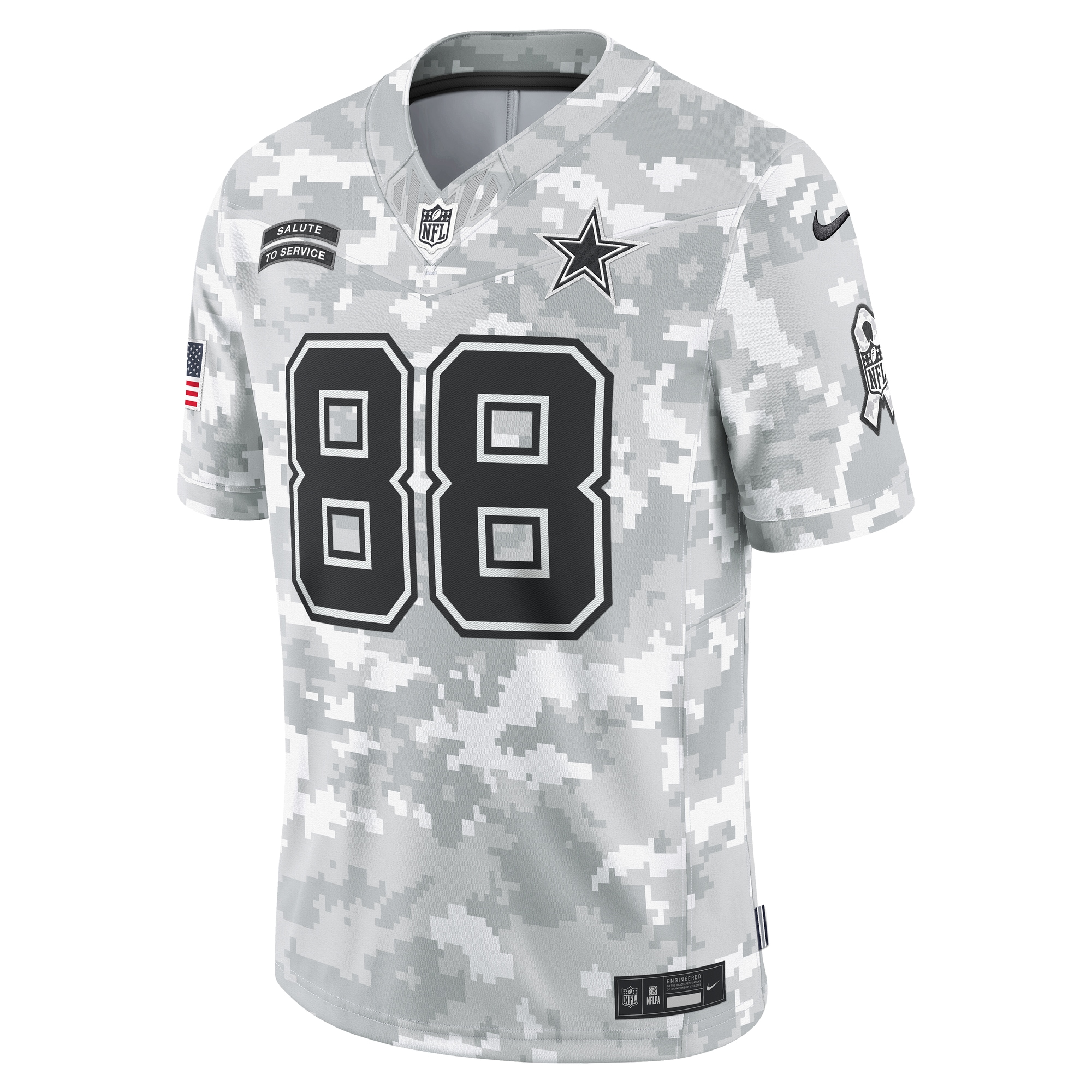 Dallas Cowboys CeeDee Lamb Nike Arctic Camo 2024 Salute to Service Limited Jersey