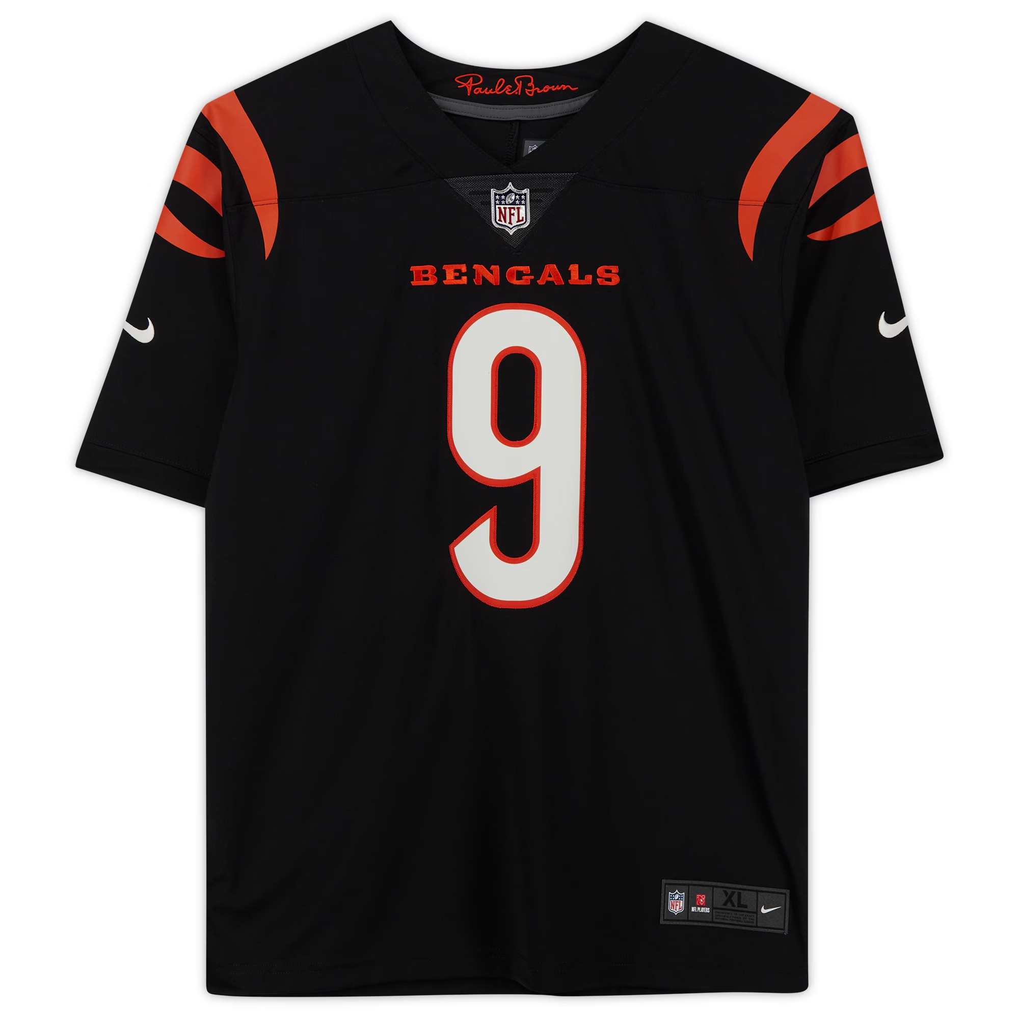 Joe Burrow Cincinnati Bengals Autographed Nike Black Vapor Jersey