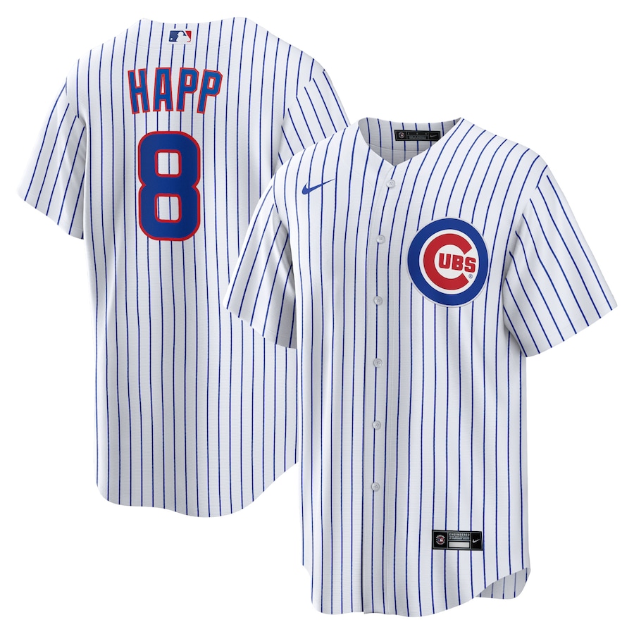 Chicago Cubs Ian Happ Nike White Home Replica Jersey