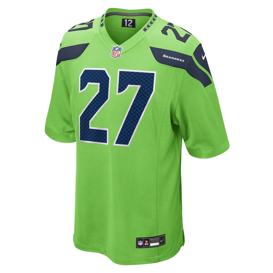 Tariq Woolen Seattle Seahawks Nike Game Jersey – Neon Green
