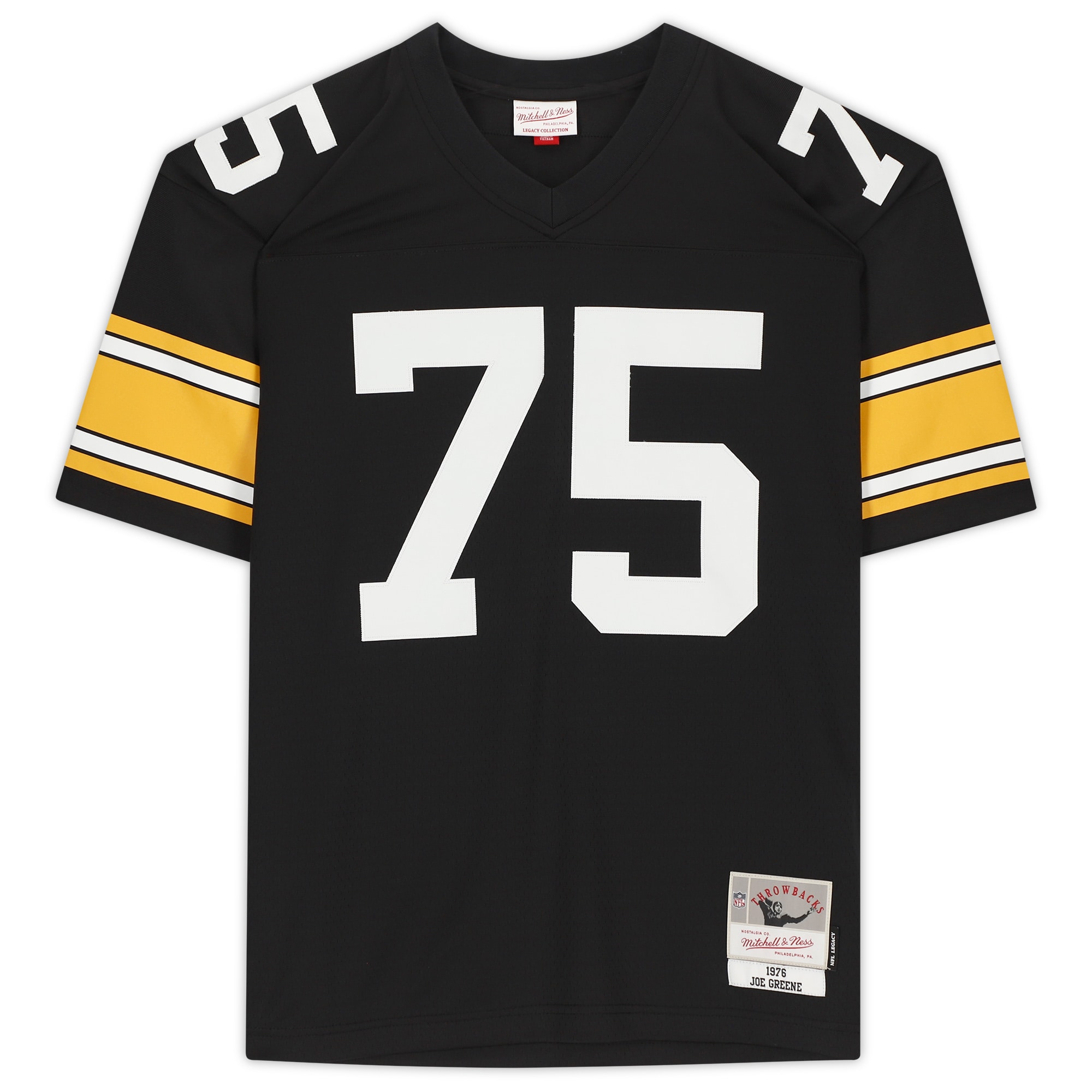Joe Greene Pittsburgh Steelers Autographed Black Replica Jersey