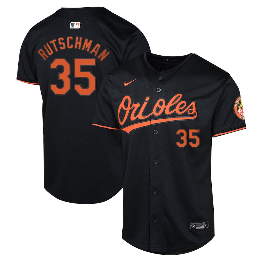 Baltimore Orioles Adley Rutschman Nike Black Alternate Limited Player Jersey
