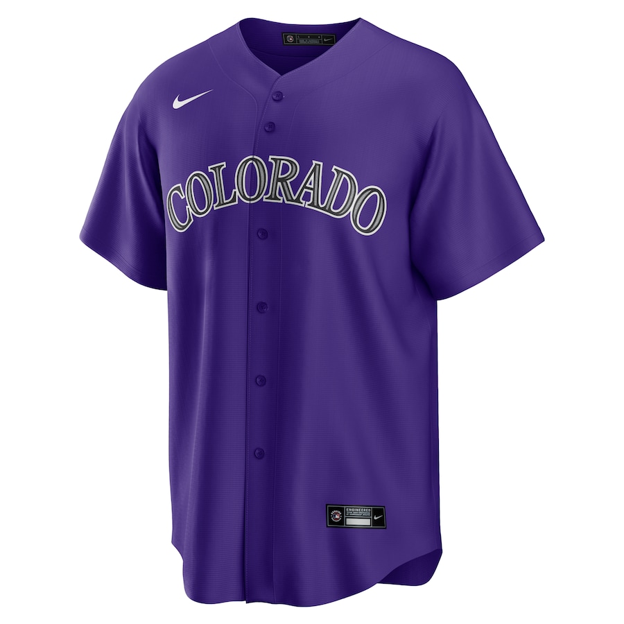 Nike Colorado Rockies Charlie Blackmon Nike Purple Alternate Replica Player Name Jersey