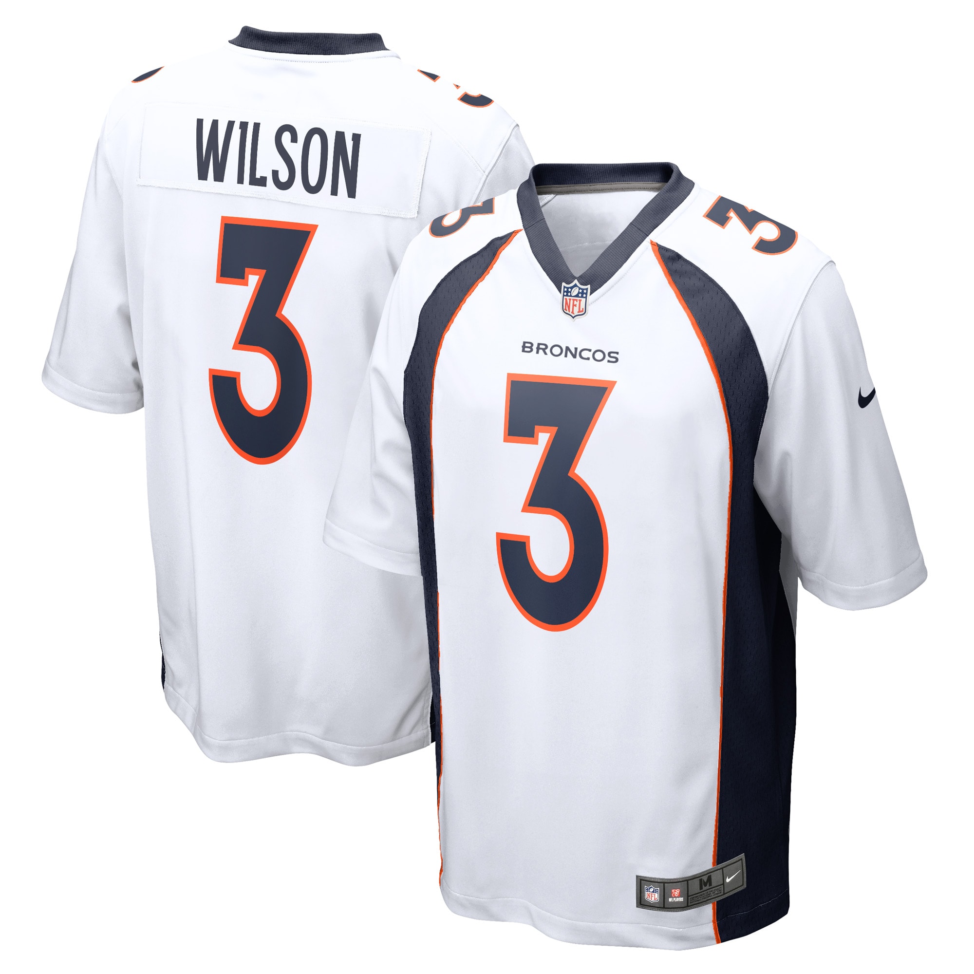 Denver Broncos Russell Wilson Nike Orange Team Vapor Limited Jersey