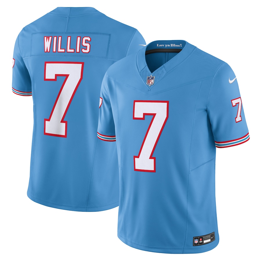 Malik Willis Tennessee Titans Nike Vapor F.U.S.E. Limited Jersey – Light Blue
