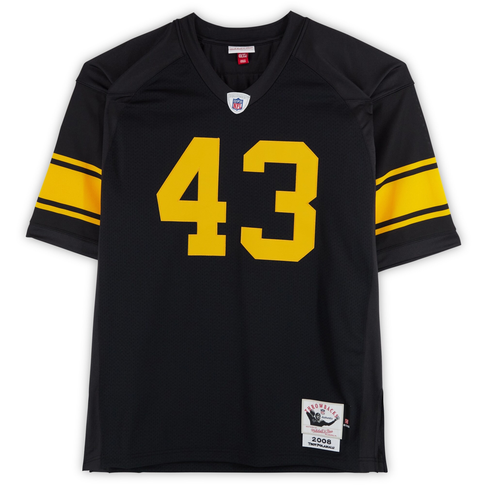 Troy Polamalu Pittsburgh Steelers Autographed Black Authentic Jersey