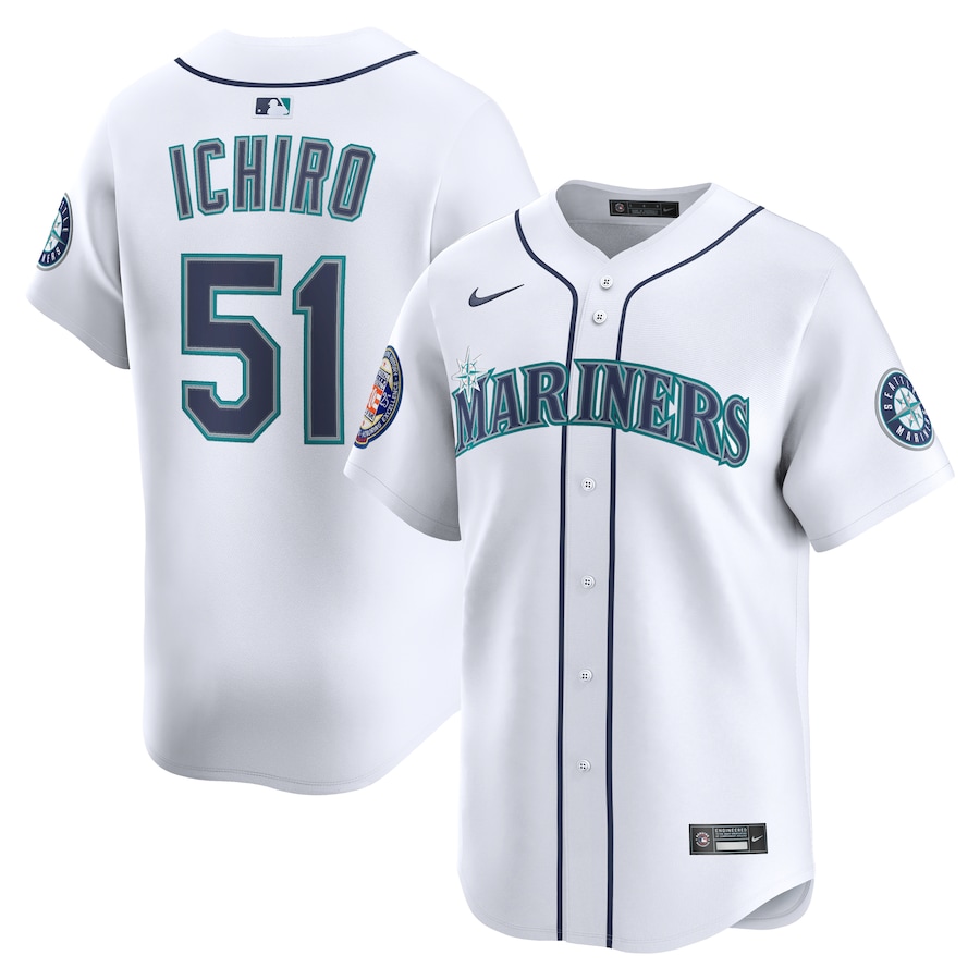 Ichiro Suzuki Seattle Mariners Nike 2025 National Baseball Hall of Fame Nike Home Limited Player Jersey – White