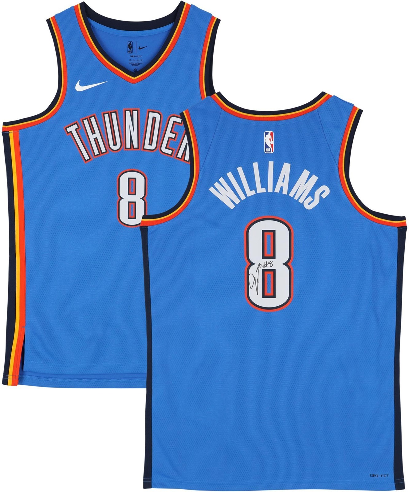 Jalen Williams Oklahoma City Thunder Autographed Nike Blue Icon Swingman Jersey