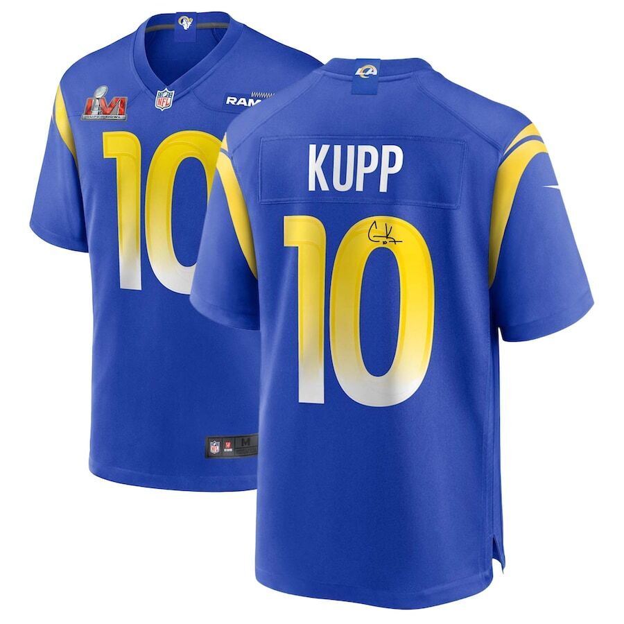 Cooper Kupp Signed Autographed Rams Jersey Fanatics SB Champ Rams