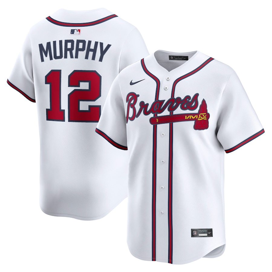 Men’s Atlanta Braves Sean Murphy Nike White Alternate Limited Player Jersey