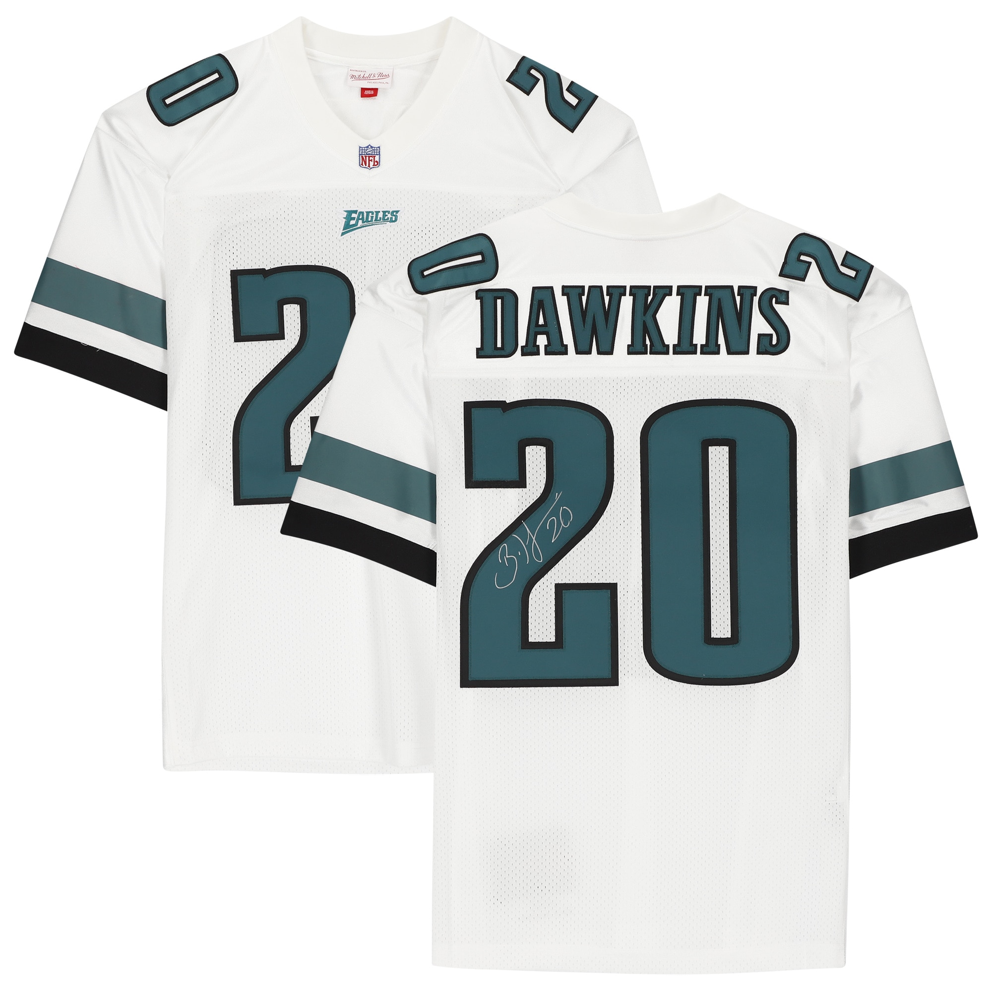 Brian Dawkins Philadelphia Eagles Autographed White Jersey
