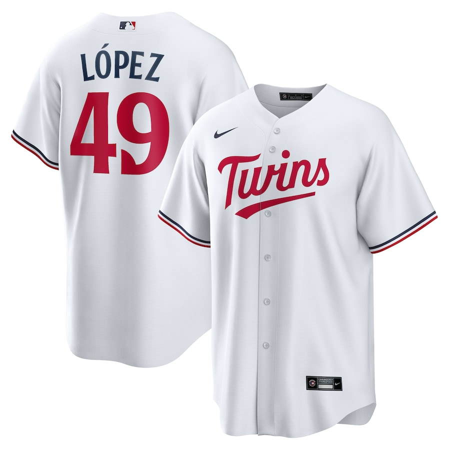 MLB Men’s Minnesota Twins Pablo López Home Player Jersey