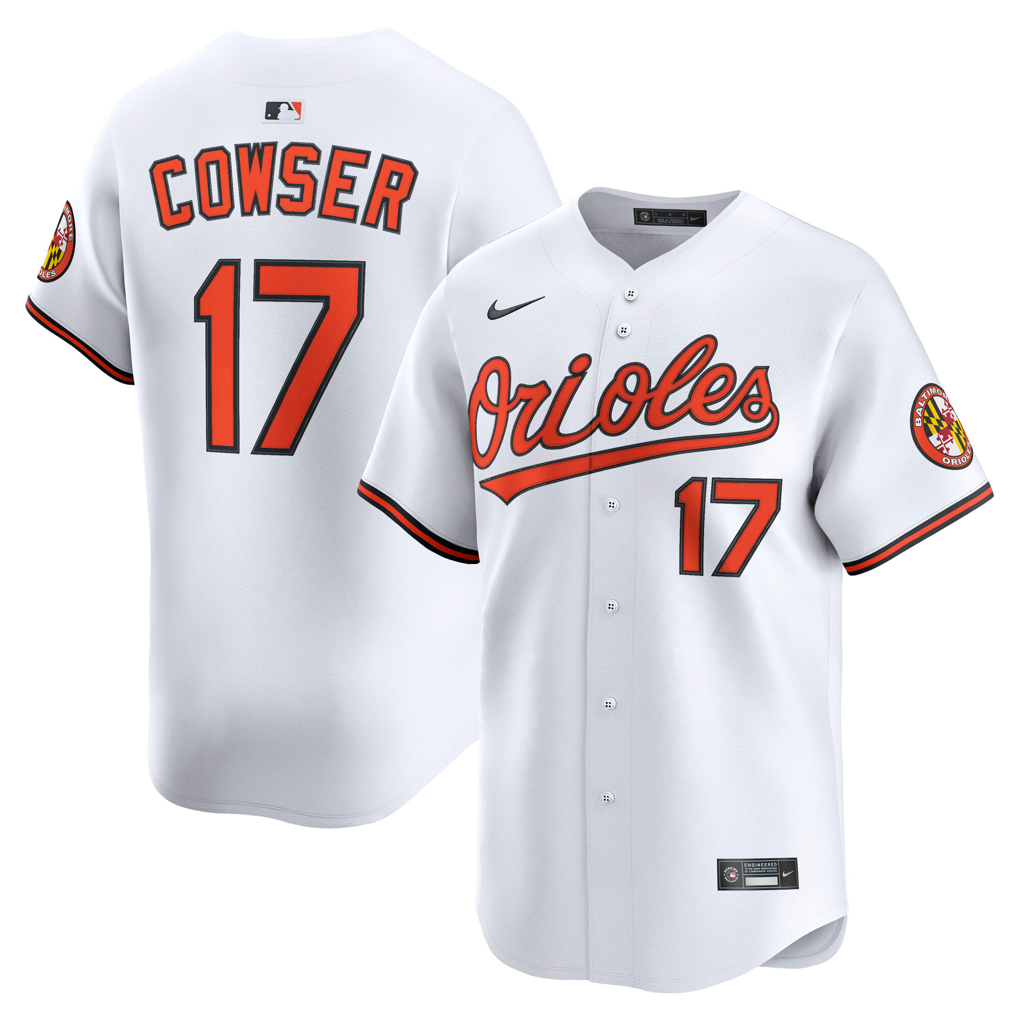 Colton Cowser Baltimore Orioles Nike Home Limited Player Jersey