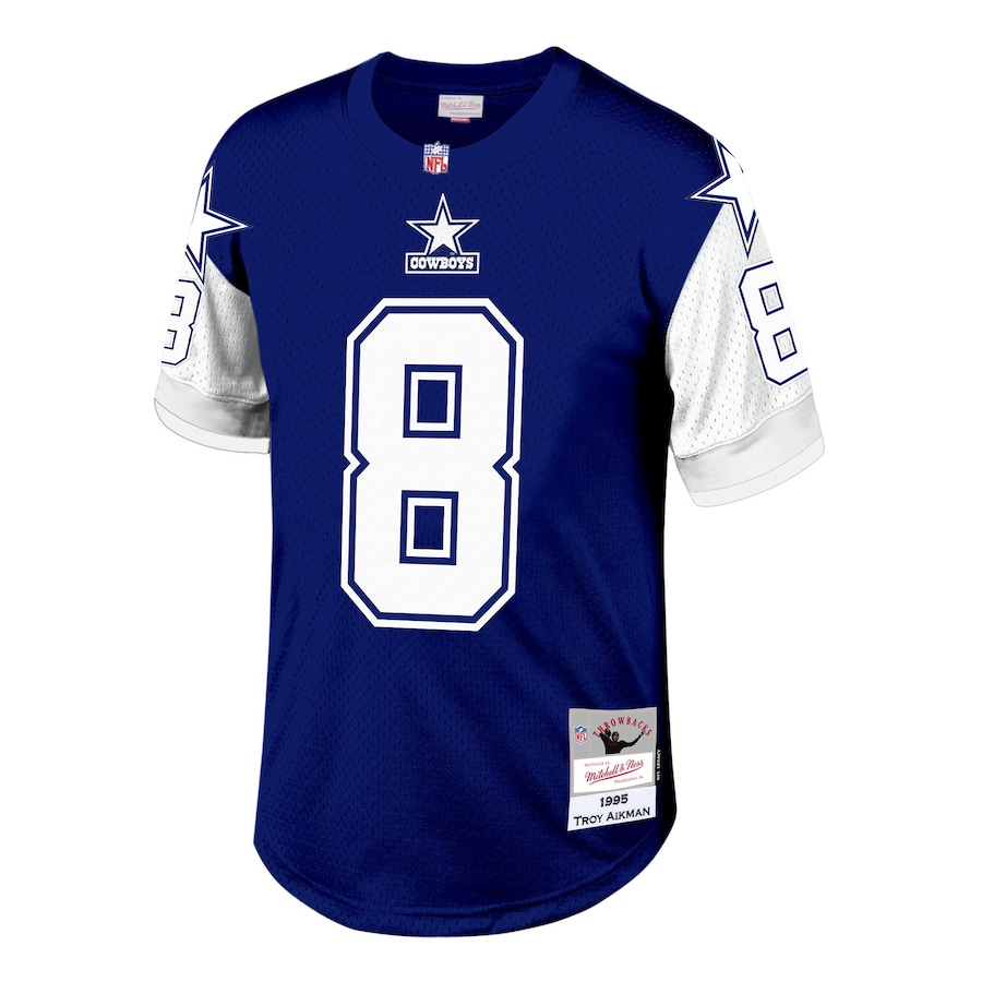 Men’s Mitchell & Ness Troy Aikman Navy Dallas Cowboys Legacy Replica Jersey