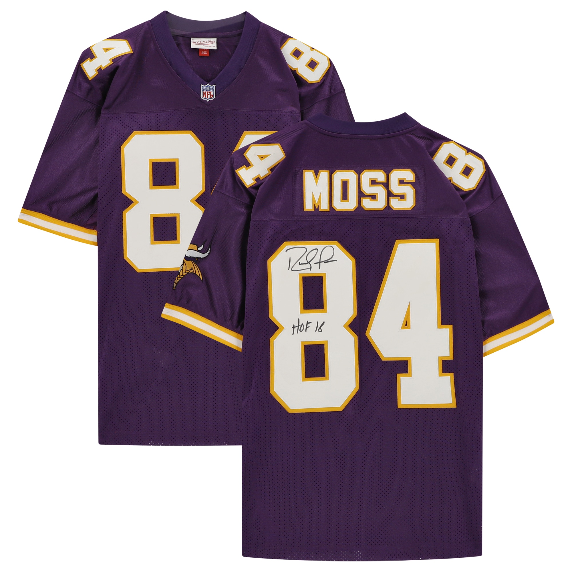 Randy Moss Minnesota Vikings Autographed Purple Jersey