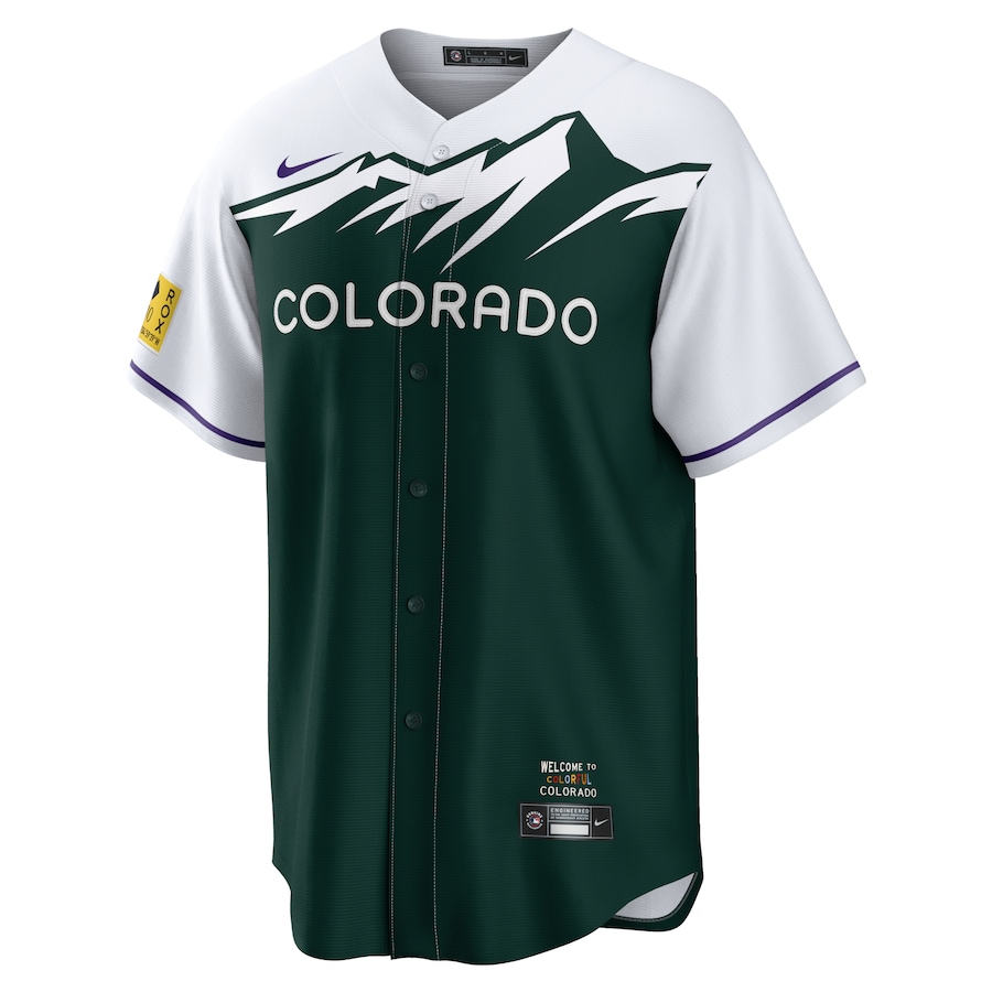 Nike Colorado Rockies Kris Bryant Nike White/Forest Green City Connect Replica Player Jersey
