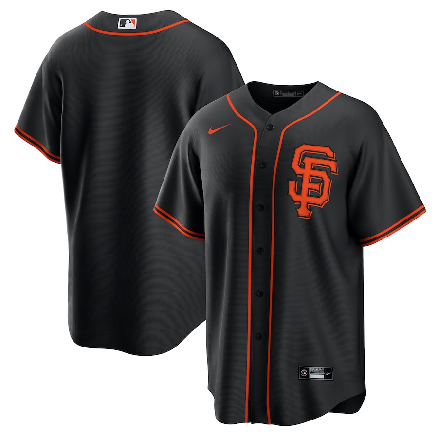 San Francisco Giants Nike Alternate Replica Team Jersey – Black