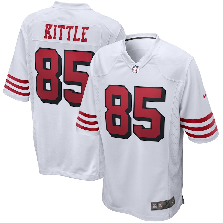 George Kittle San Francisco 49ers Nike Alternate Game Jersey – White
