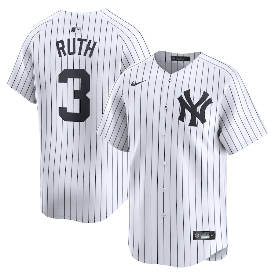MLB New York Yankees Babe Ruth Home Limited Player Jersey