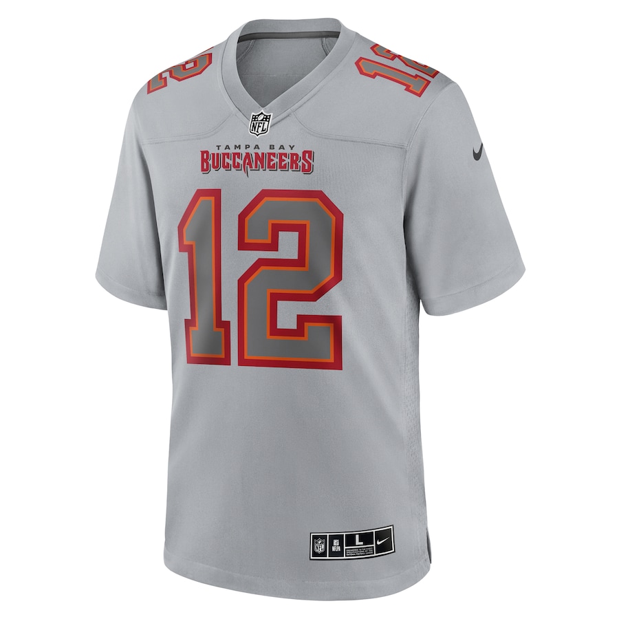 Tom Brady Tampa Bay Buccaneers Nike Atmosphere Fashion Game Jersey – Gray