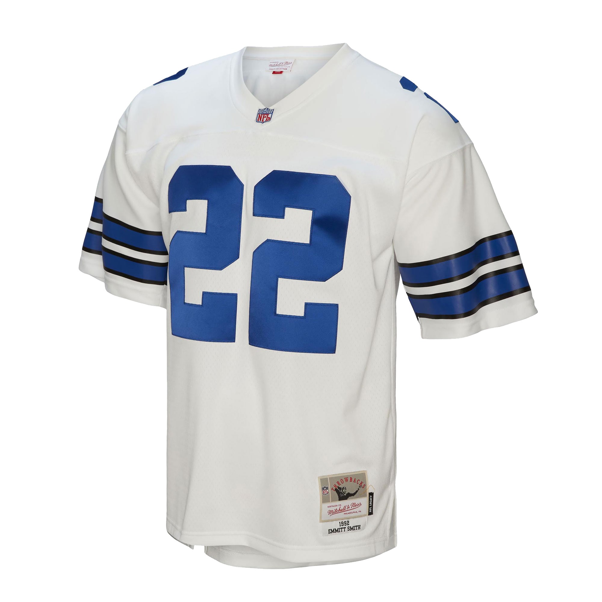 Dallas Cowboys Emmitt Smith Mitchell & Ness White Retired Player Legacy Jersey