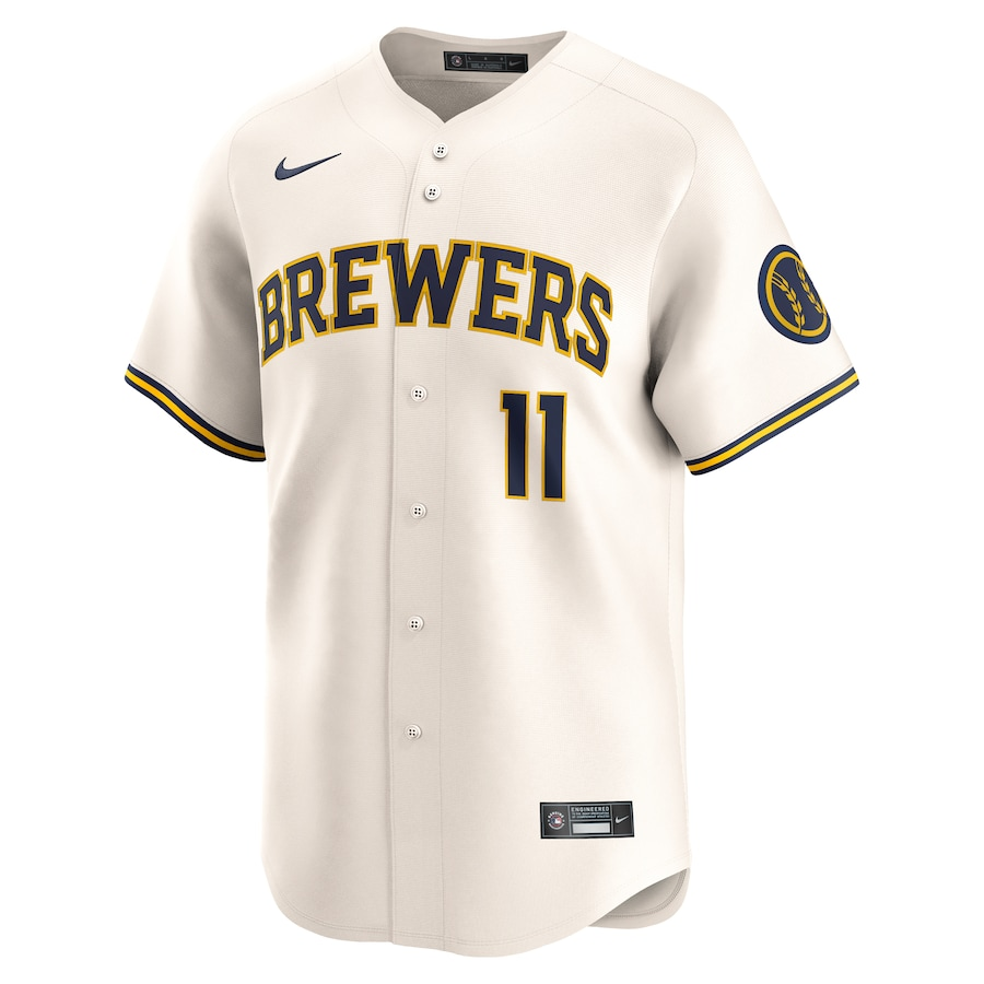 Jackson Chourio Milwaukee Brewers Nike Home Limited Player Jersey