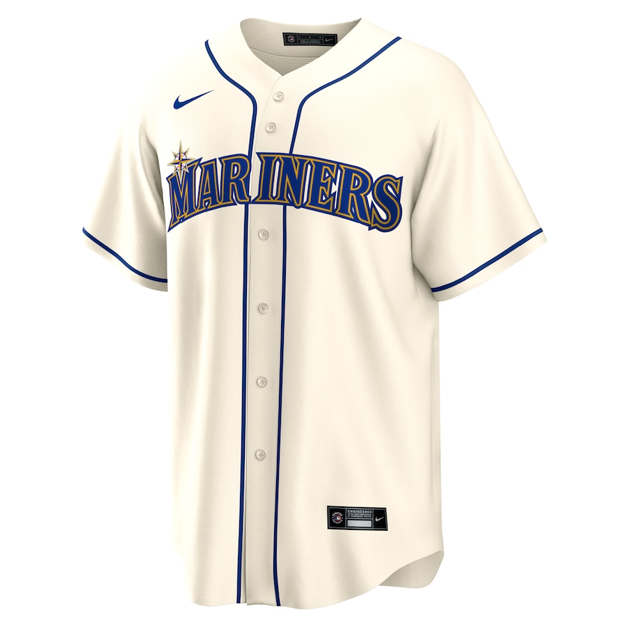 Julio Rodriguez Seattle Mariners Nike Official Replica Player Jersey – Cream