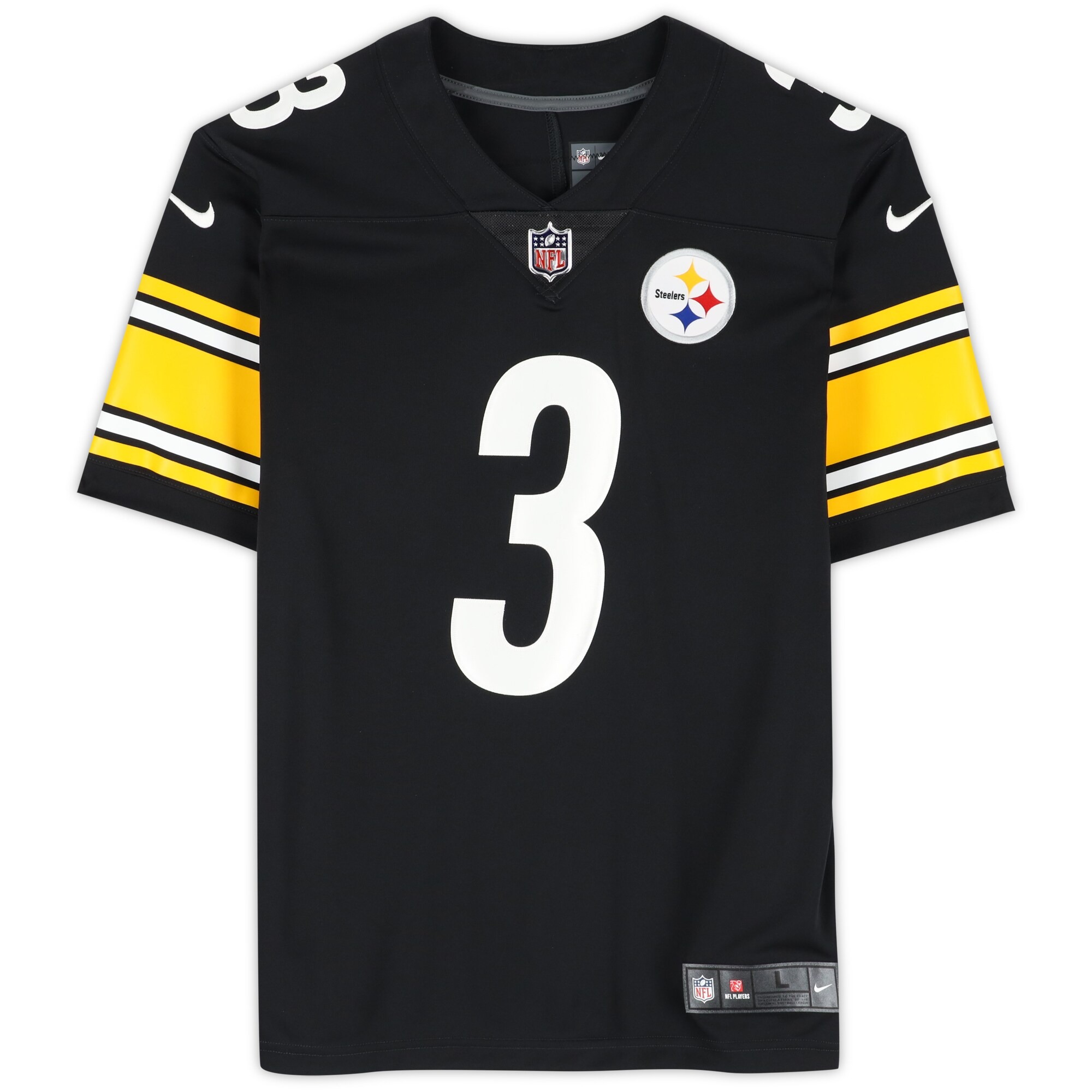 Russell Wilson Pittsburgh Steelers Autographed Black Nike Jersey