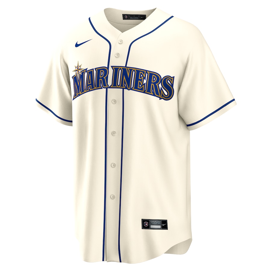 Seattle Mariners Nike Alternate Replica Team Jersey – Cream