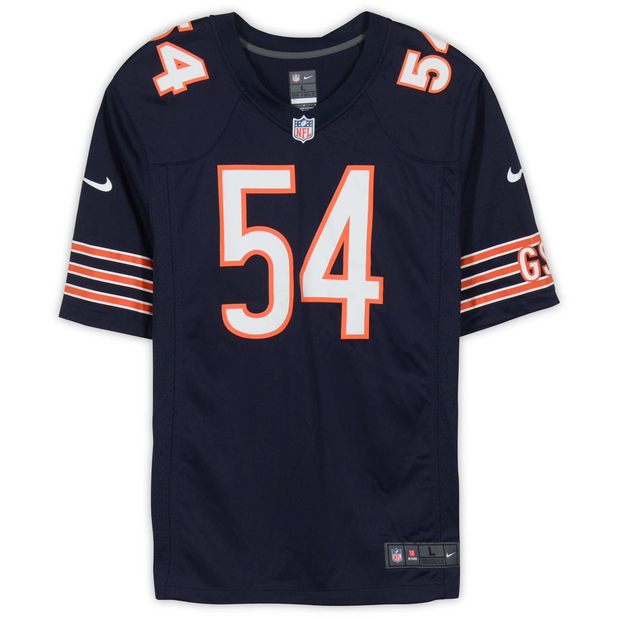 Brian Urlacher Chicago Bears Autographed Nike Navy Game Jersey