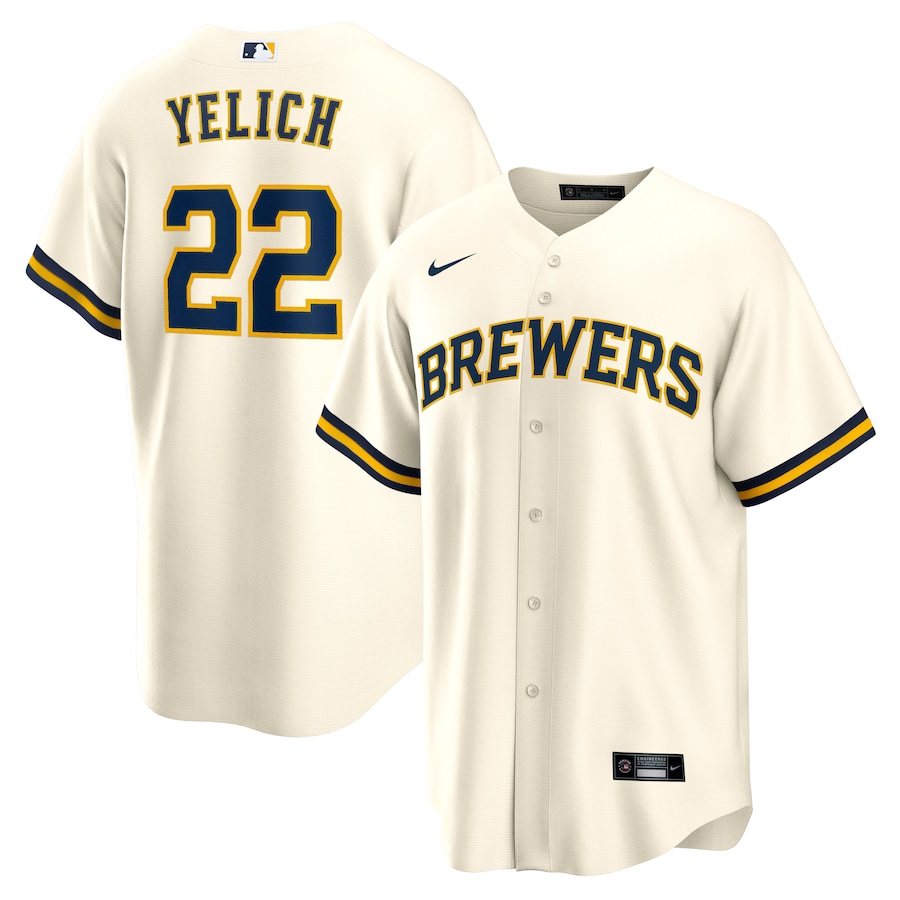 Christian Yelich Milwaukee Brewers Team Player Jersey MLB
