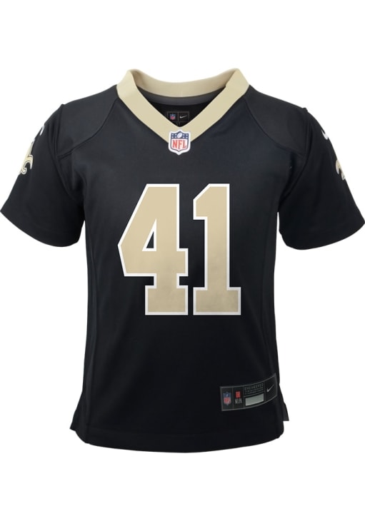 Alvin Kamara New Orleans Saints Boys Black Nike Replica Football Jersey
