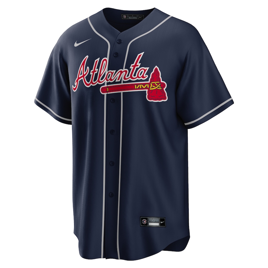 Atlanta Braves Ronald Acuña Jr. Nike Navy Alternate Limited Player Jersey